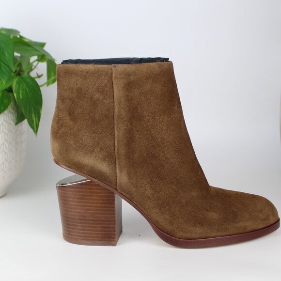 RARE Alexander Wang Gabi Suede Ankle Boots–Discontinued Chic Daily to Date Style - Picture 5 of 16